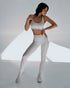 Basic Ribbed Leggings White